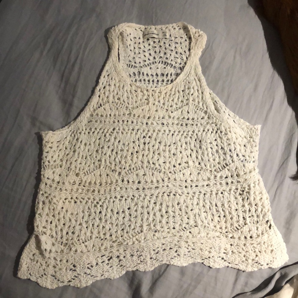 Abercrombie kids see through white top